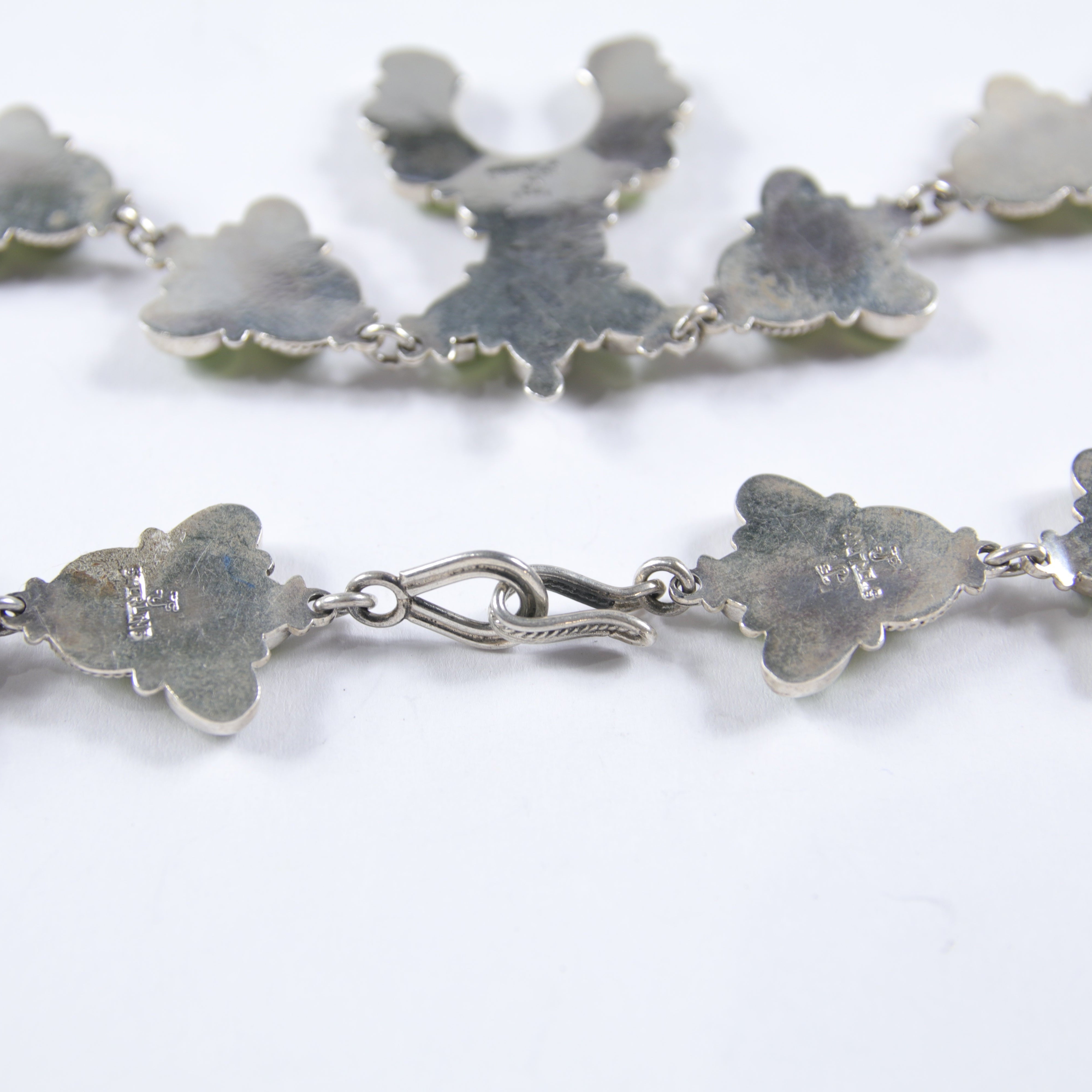 Green Citrine Squash Blossom Necklace