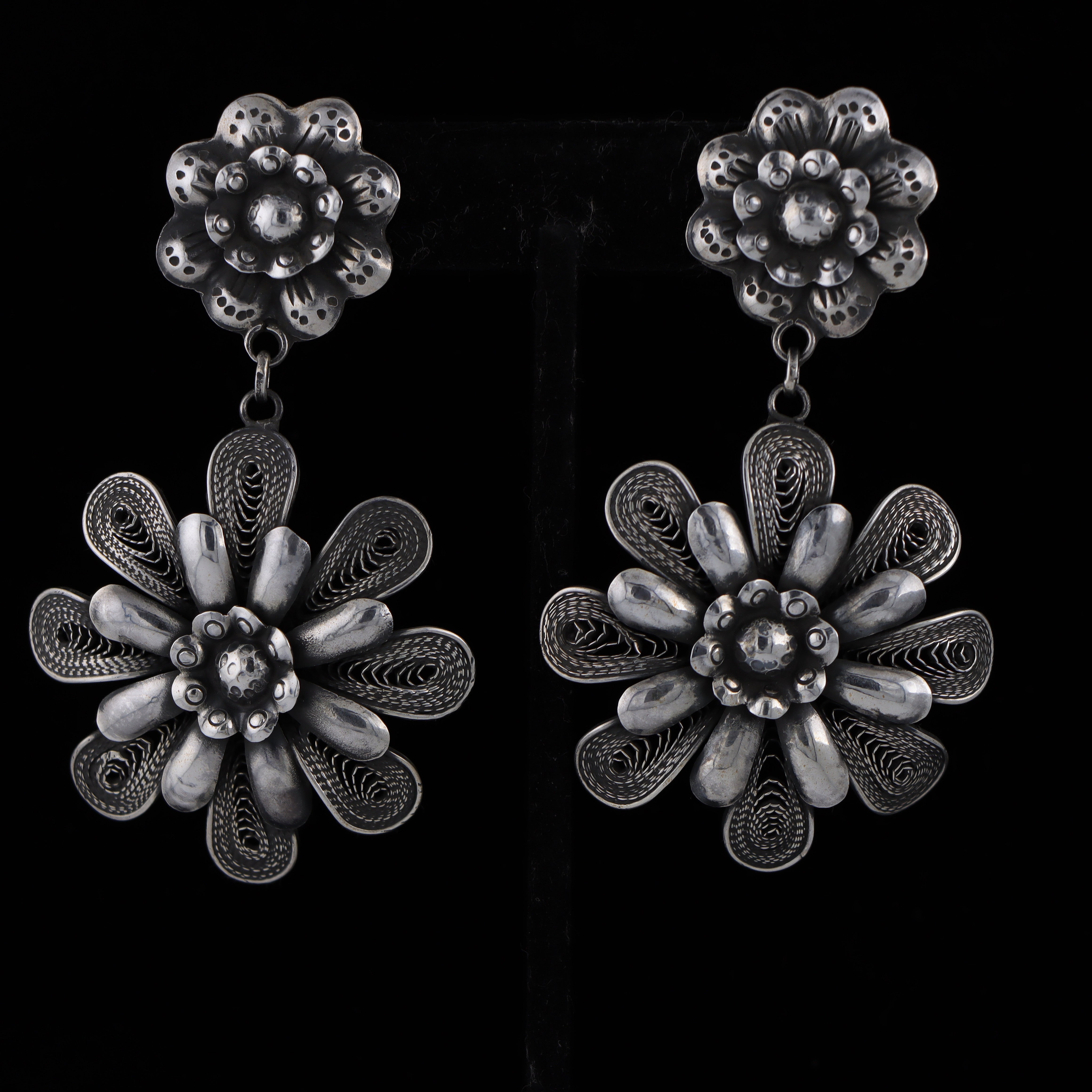 Filigree Flower Earrings