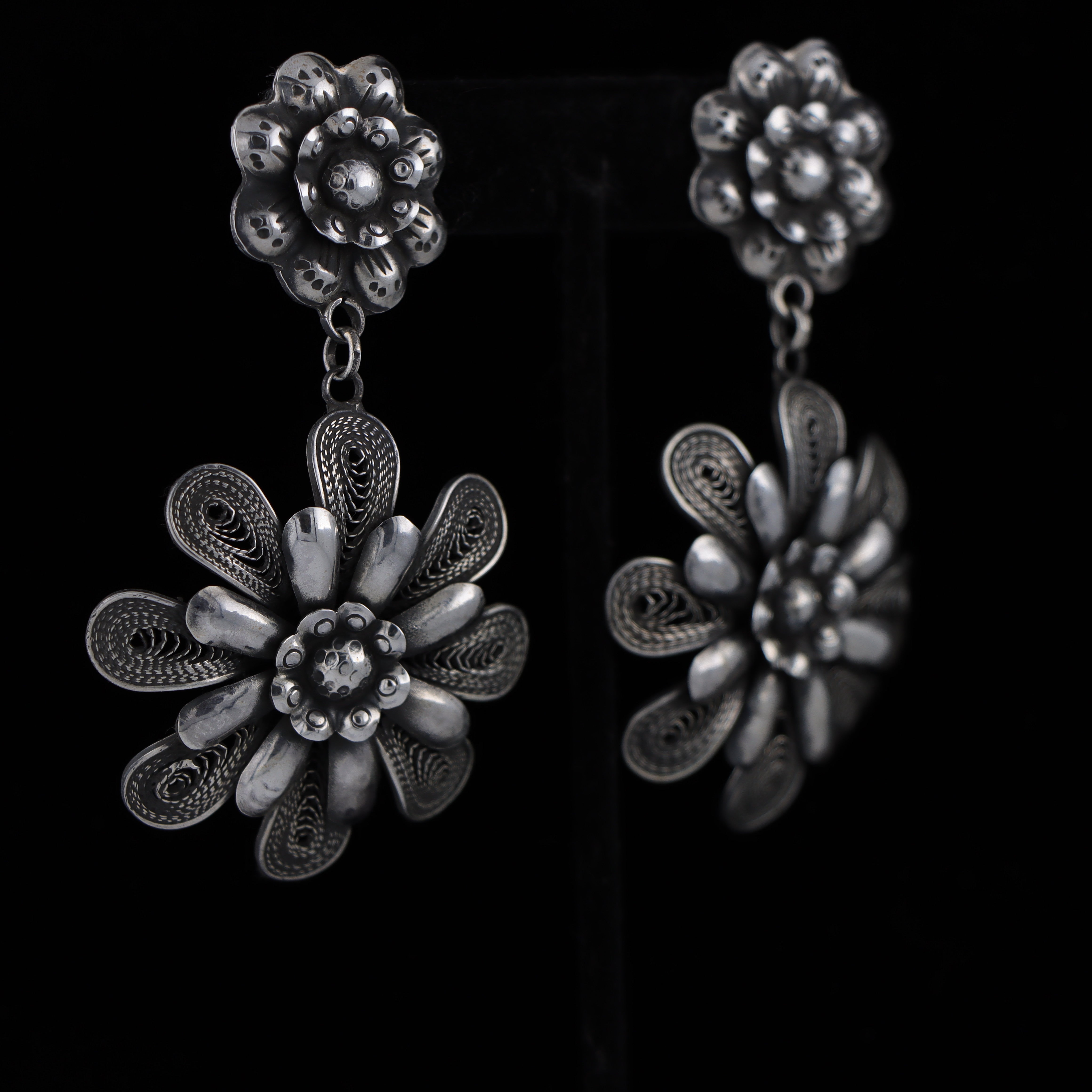 Filigree Flower Earrings
