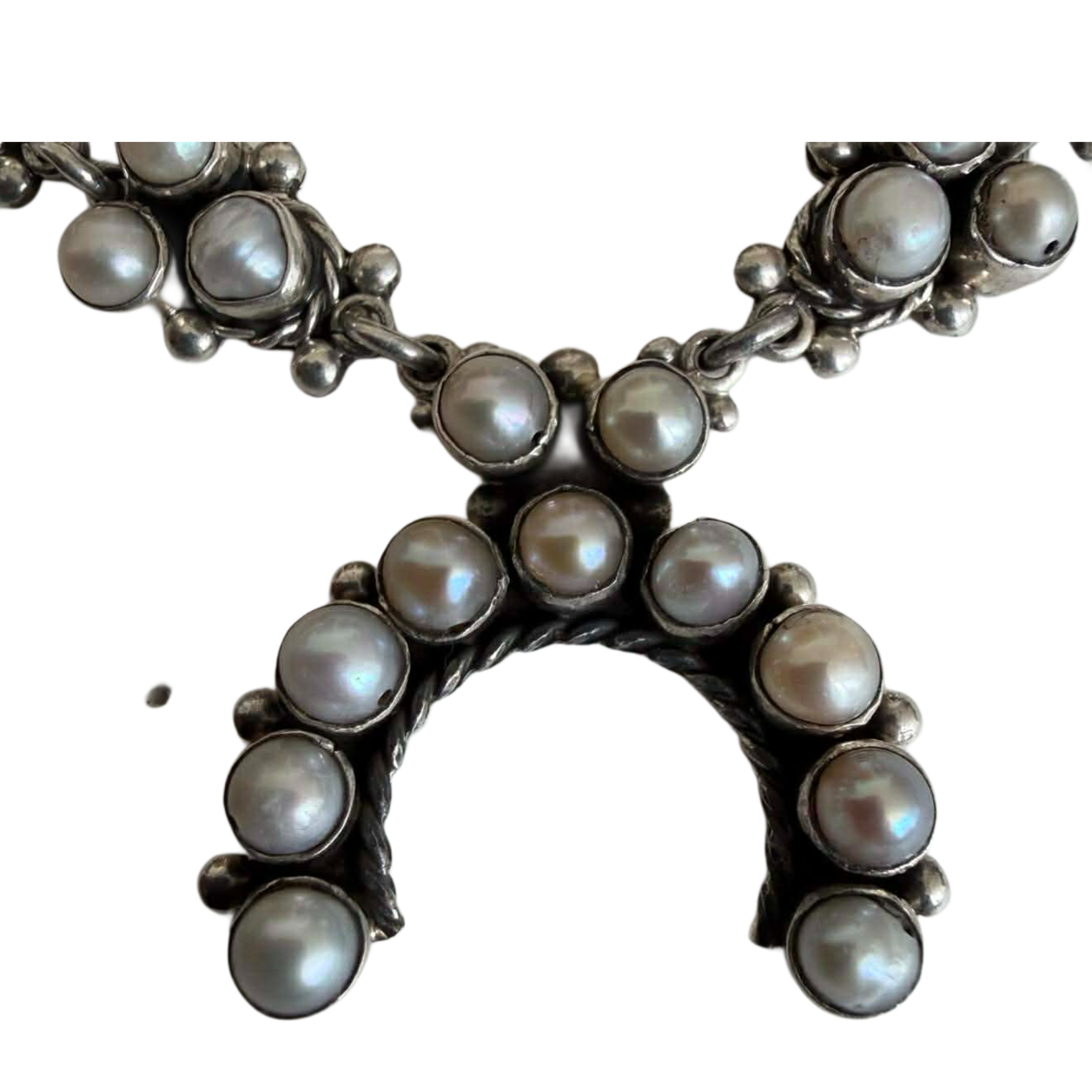 Freshwater Pearl Squash Blossom Necklace