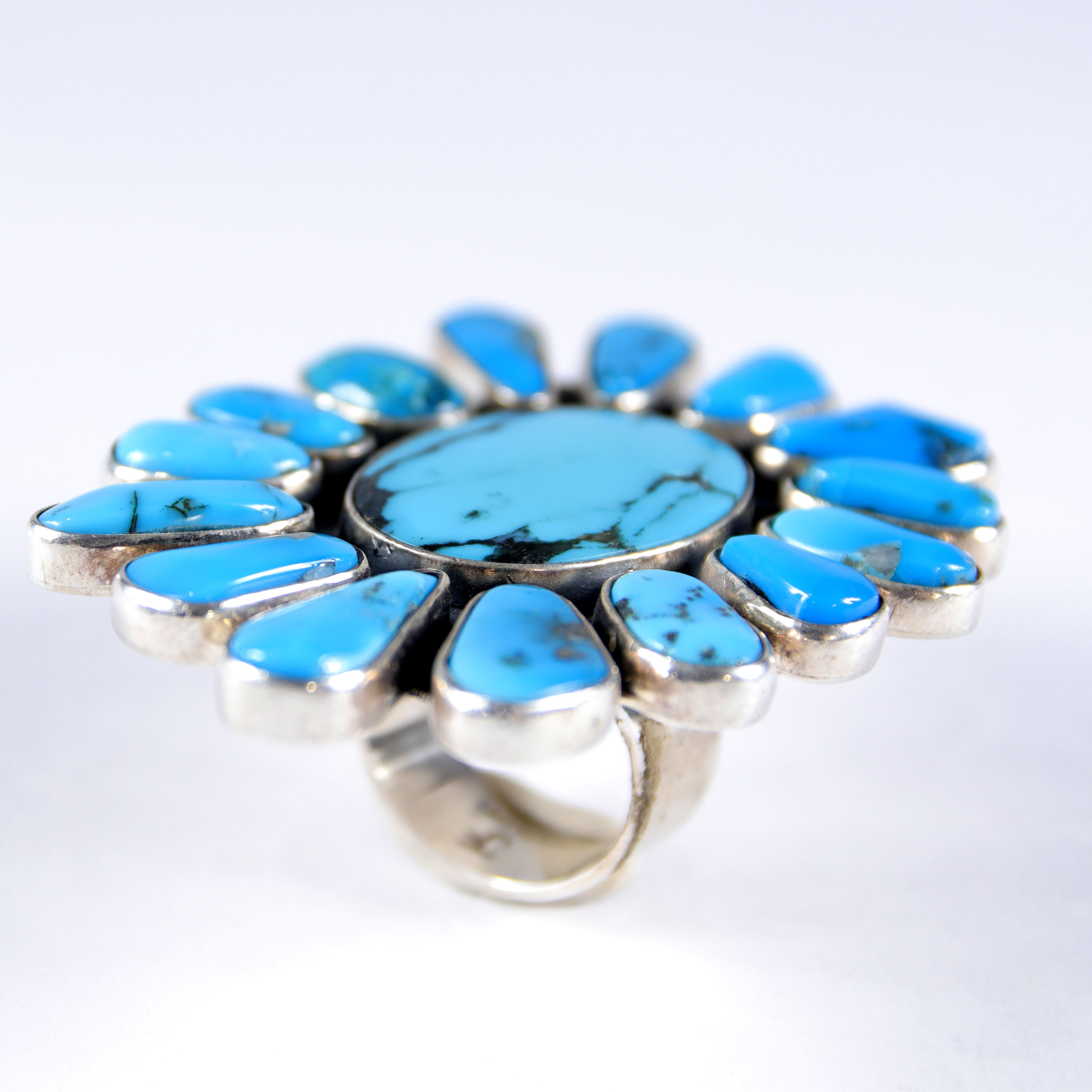 Turquoise Flower Ring