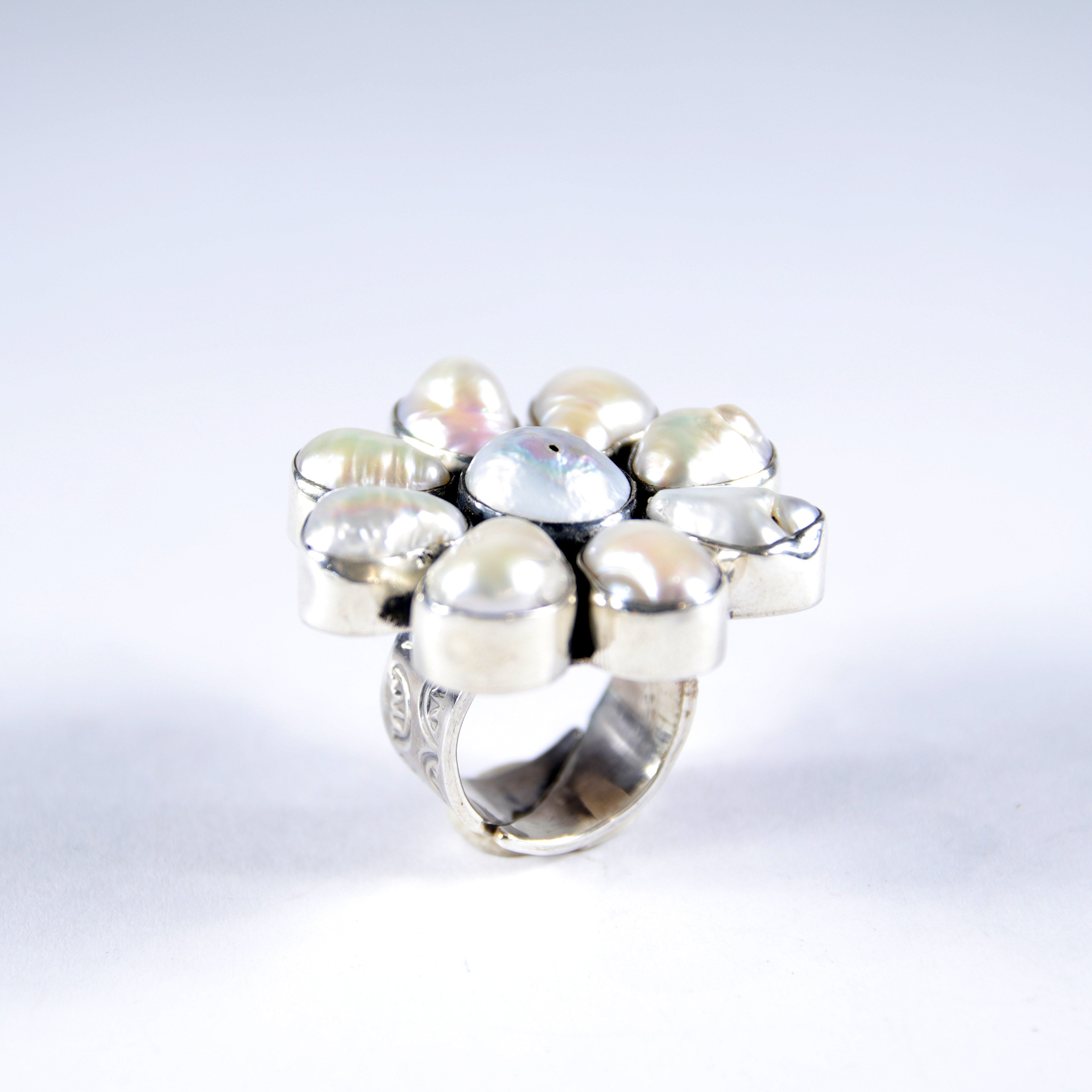 Pearl Flower Ring