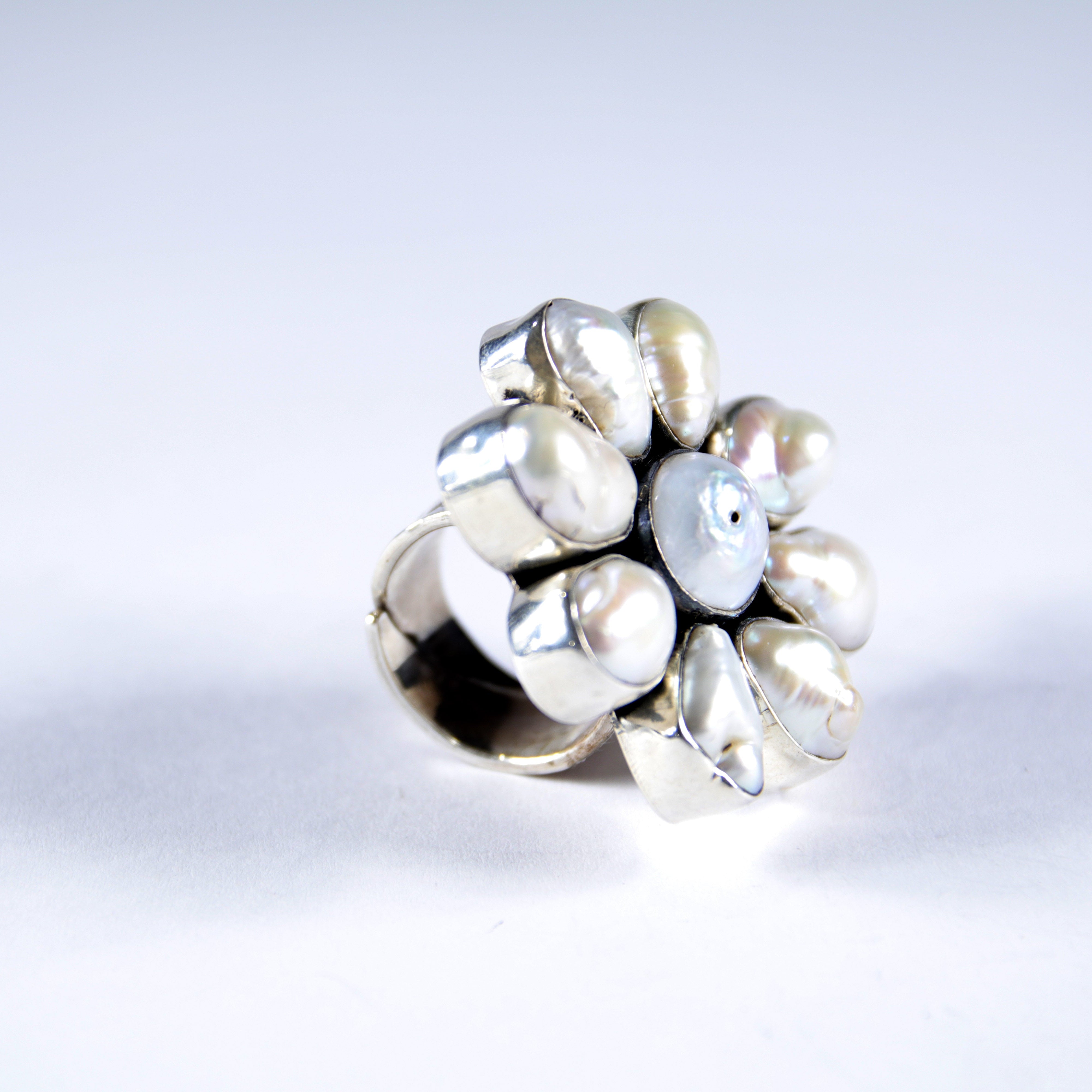 Pearl Flower Ring