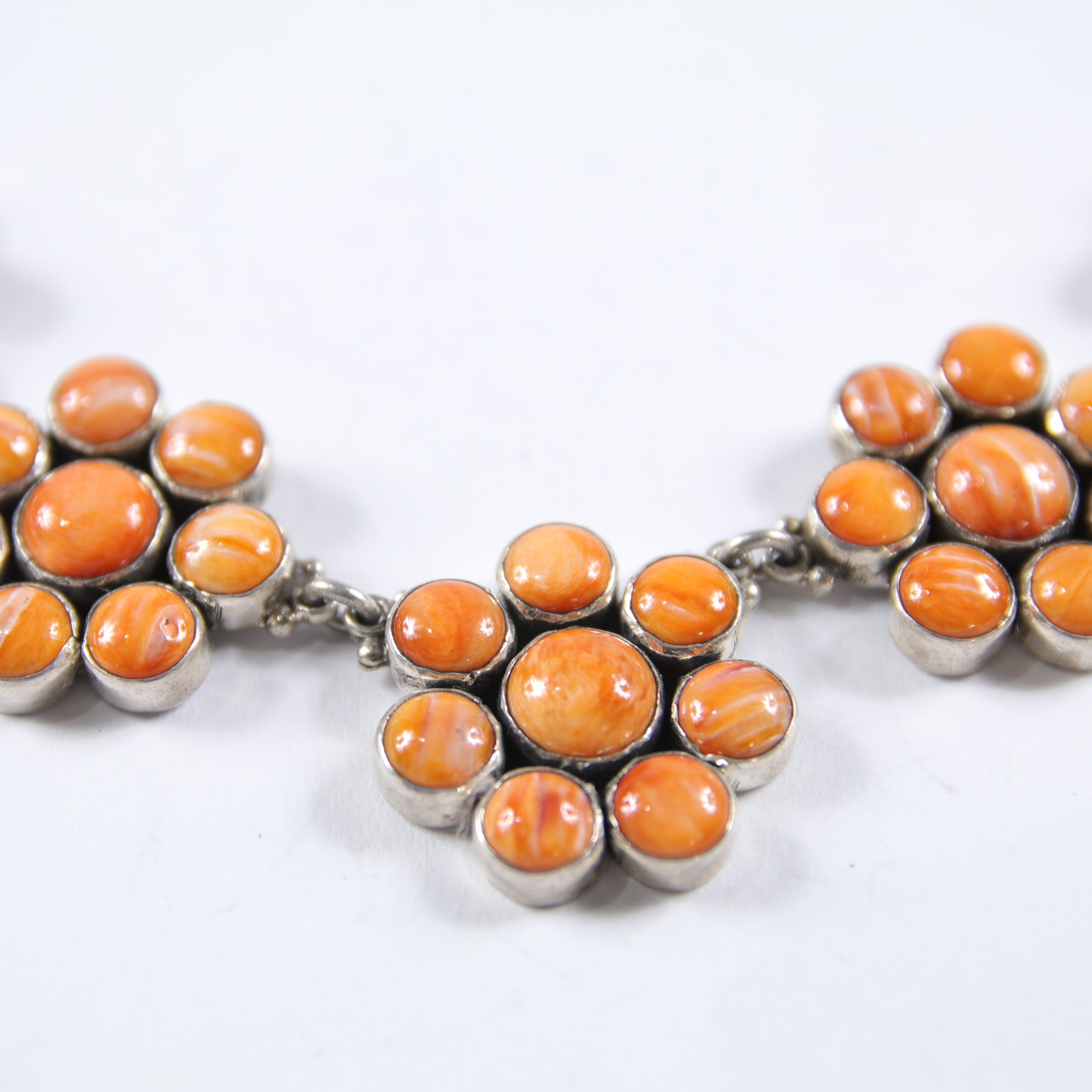 Spiny Oyster Shell Flower Necklace