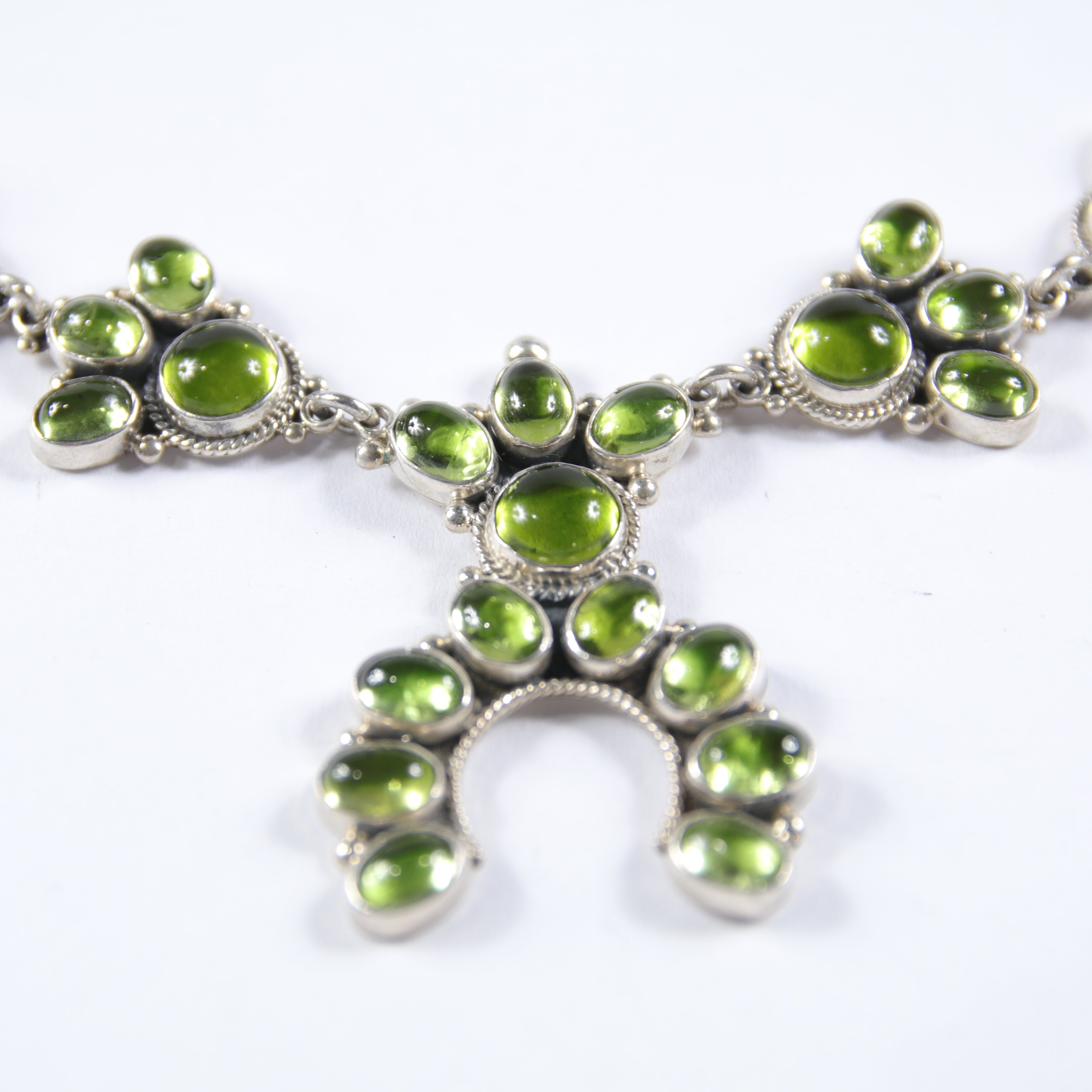 Green Cetrine Squash Blossom