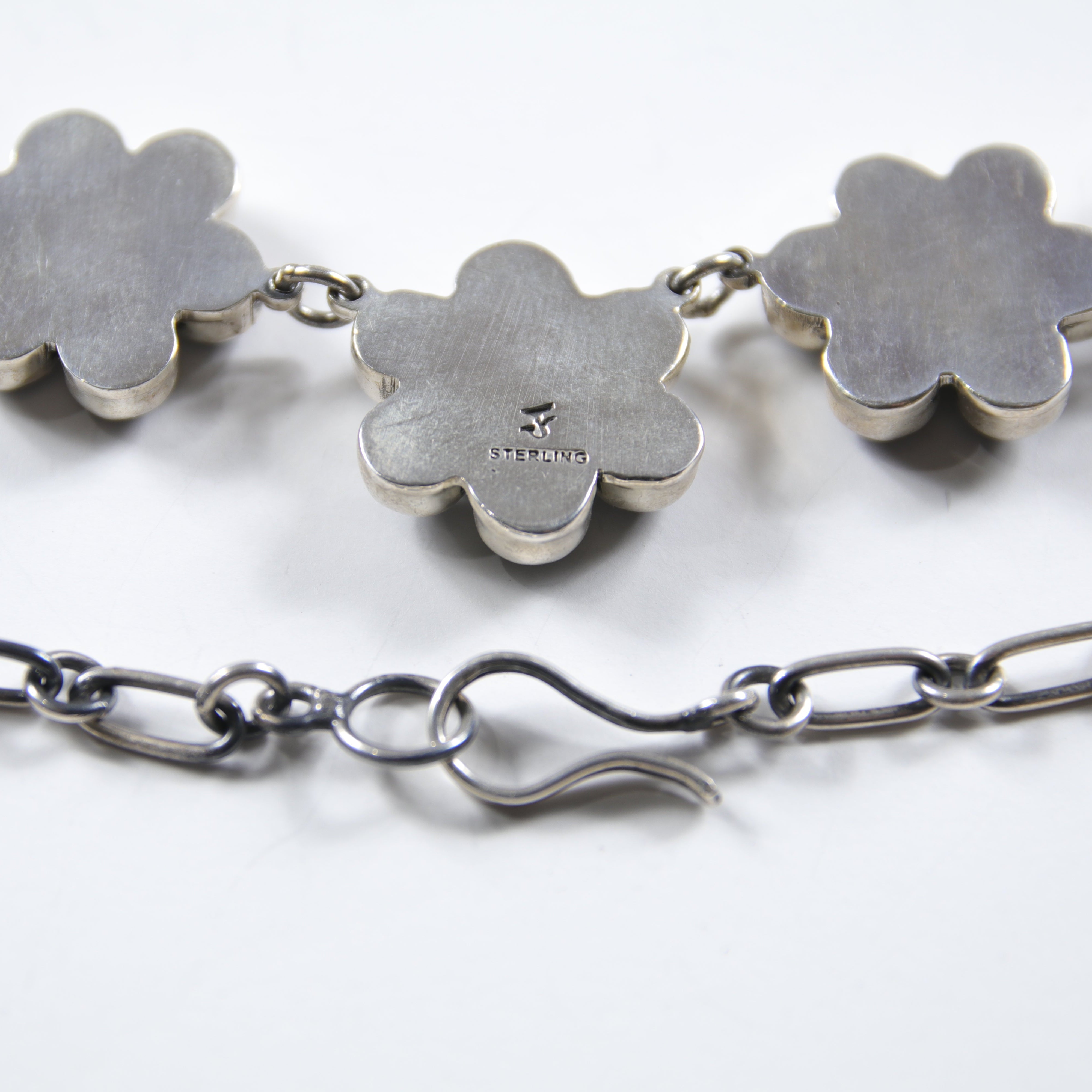 Onyx Flower Necklace