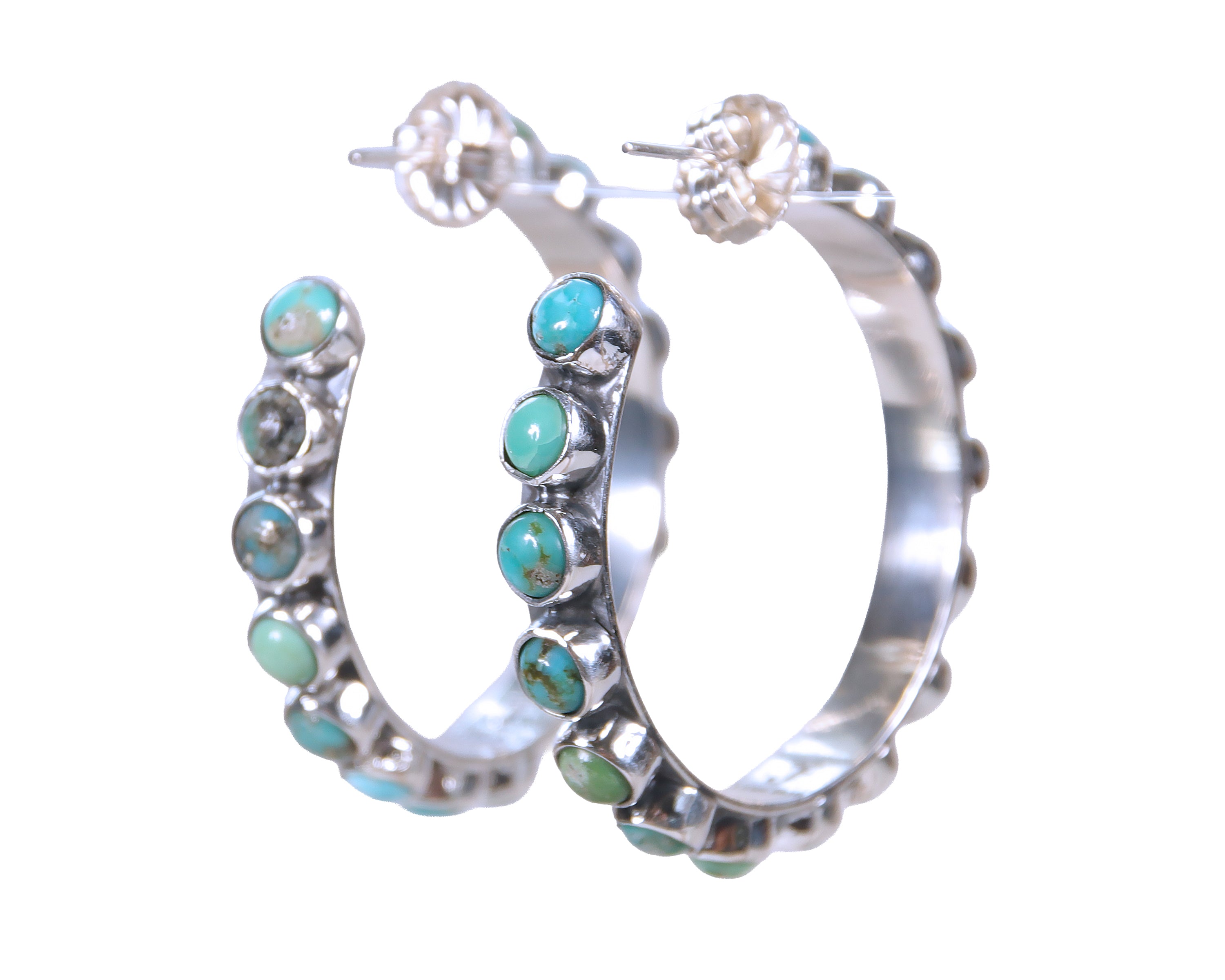 Turquoise Hoop Earrings