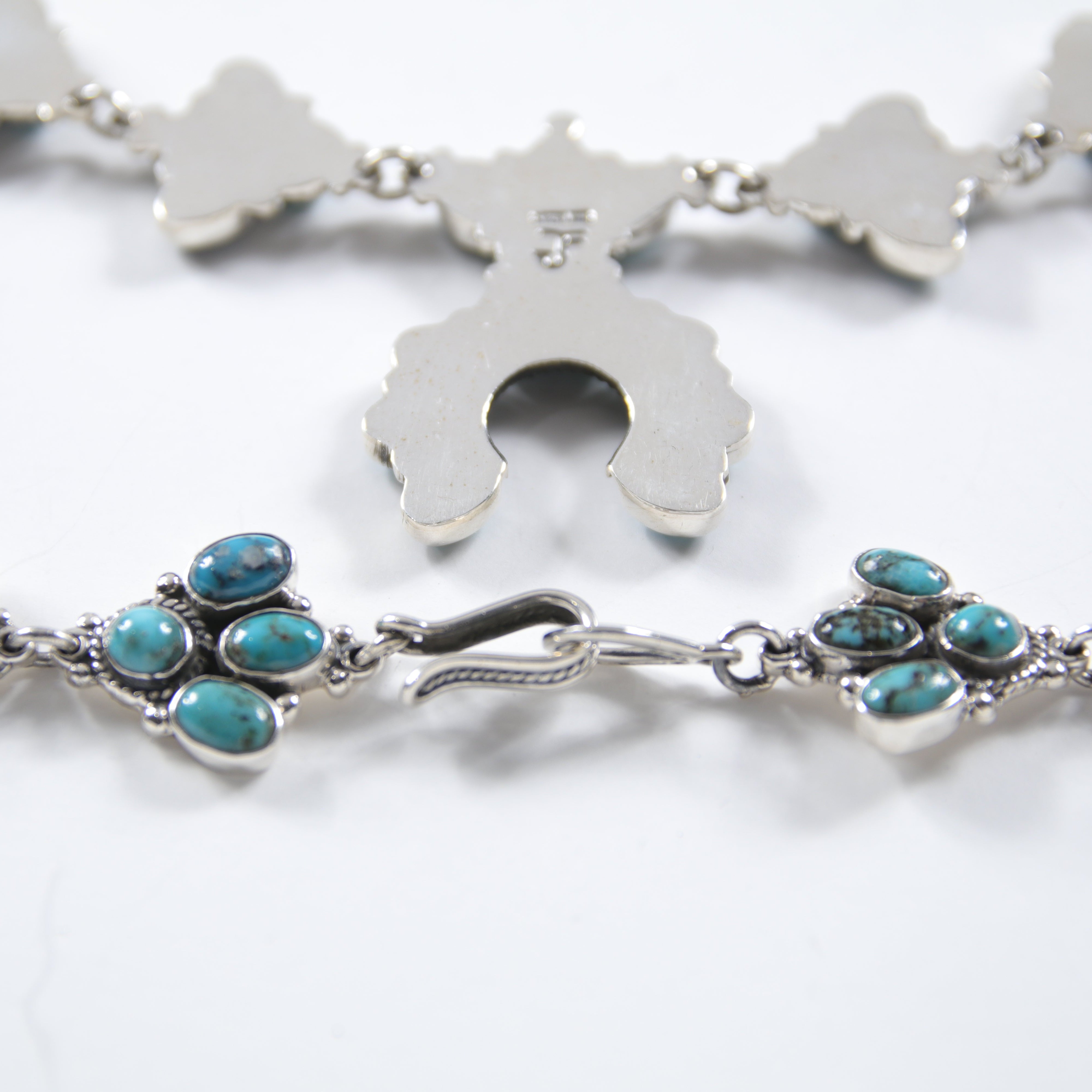 Classic Dark Turquoise Squash Blossom