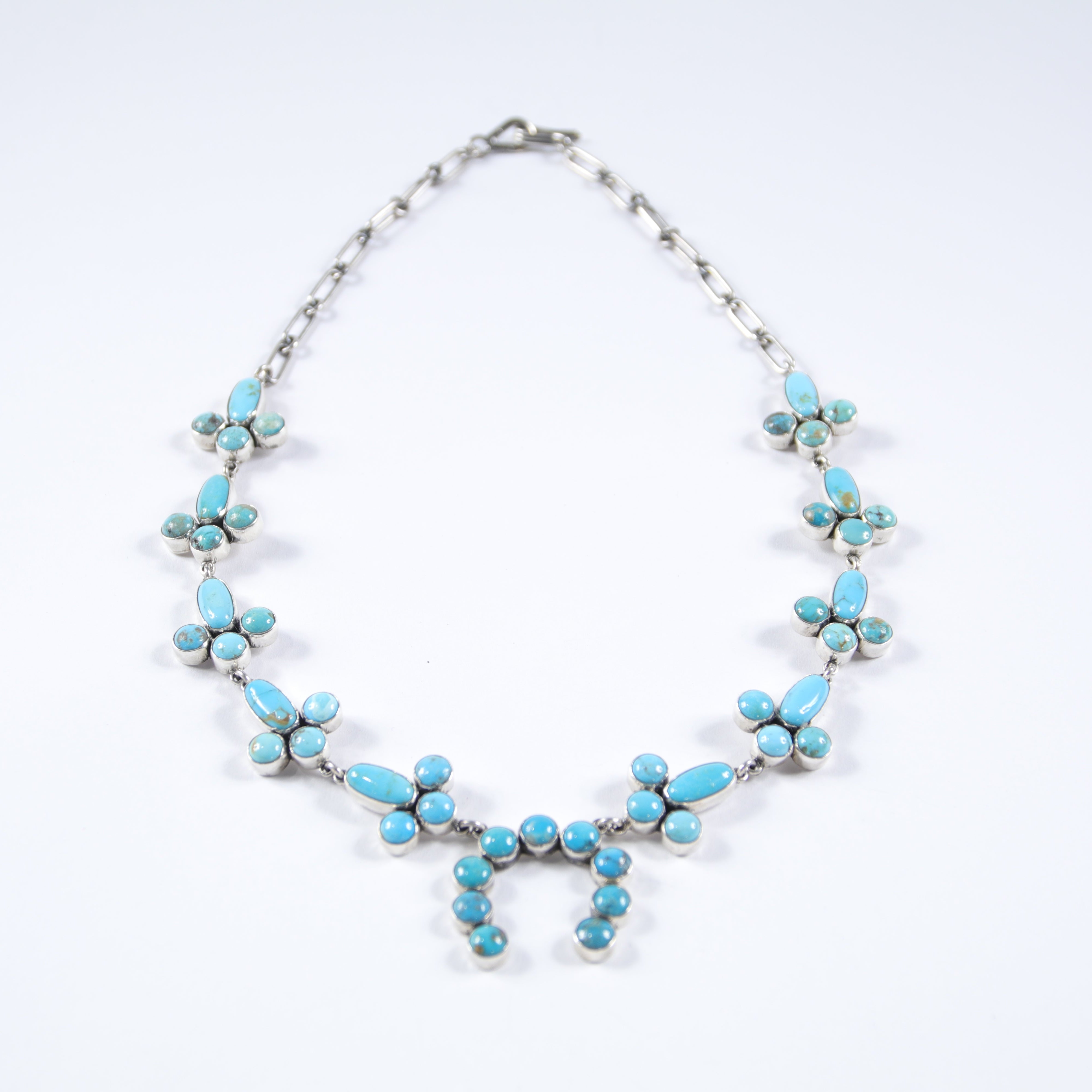 Blue | Green Turquoise Squash Blossom
