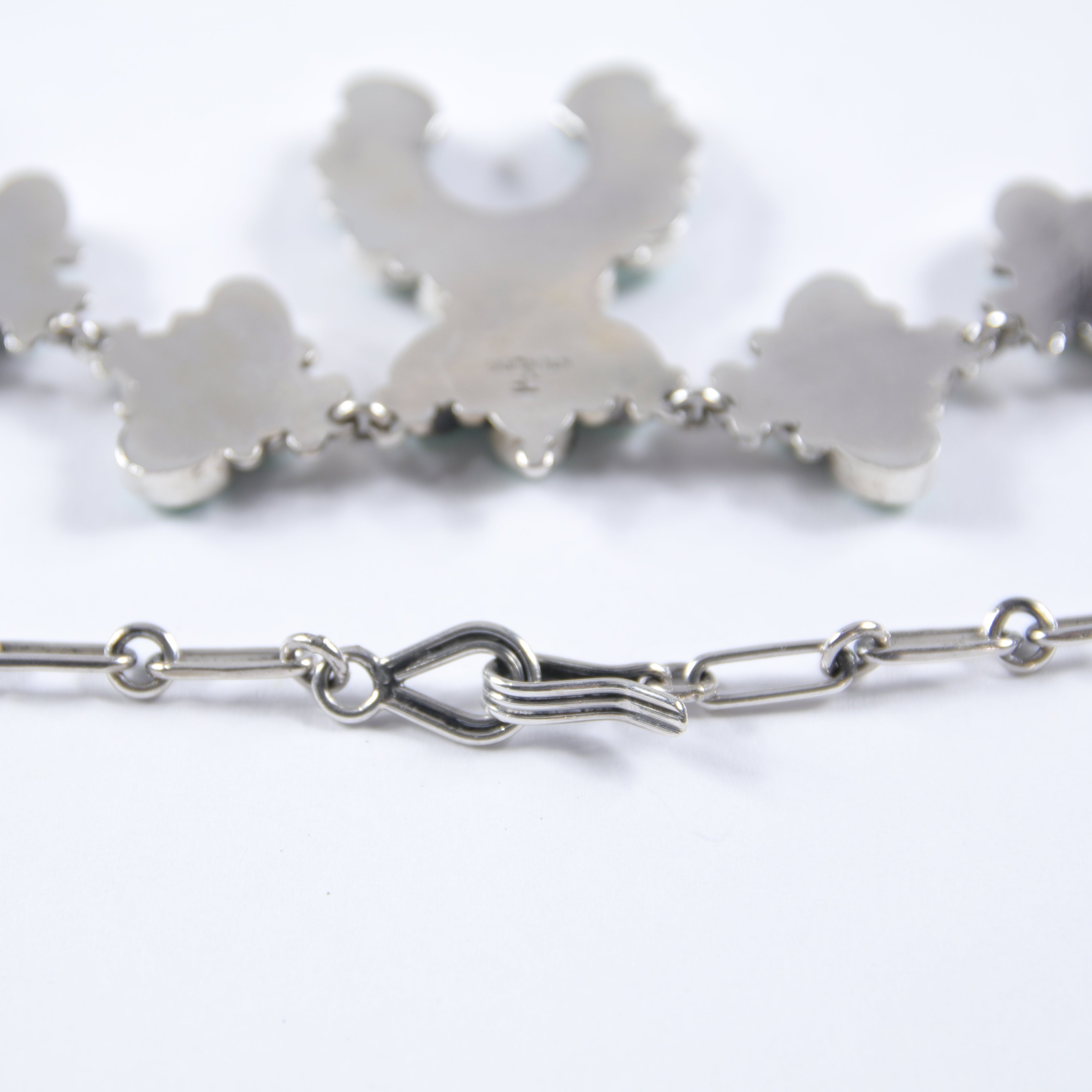 Carico Lake Turquoise Squash Blossom Necklace
