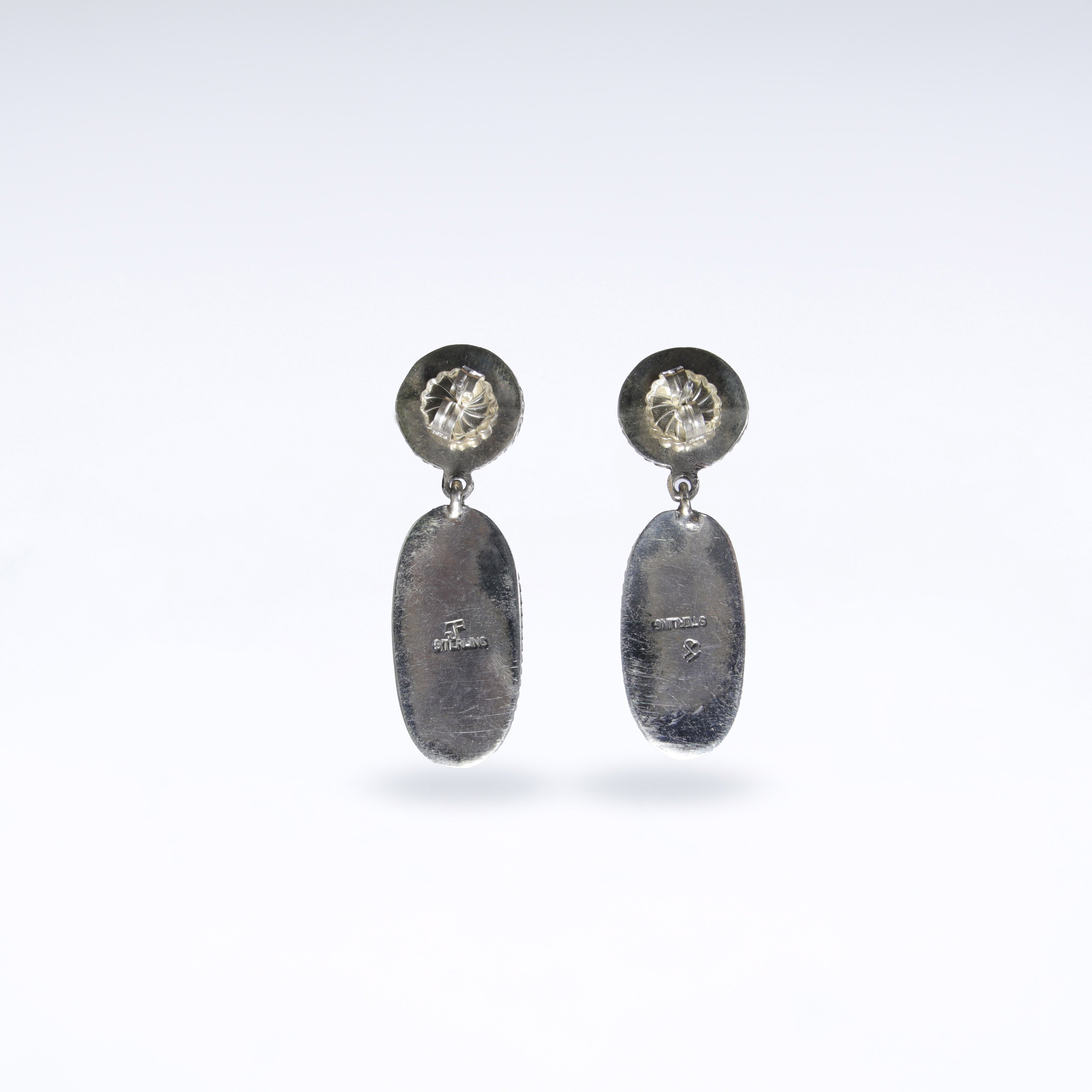 2 Stone Spiny Oyster Shell Earrings