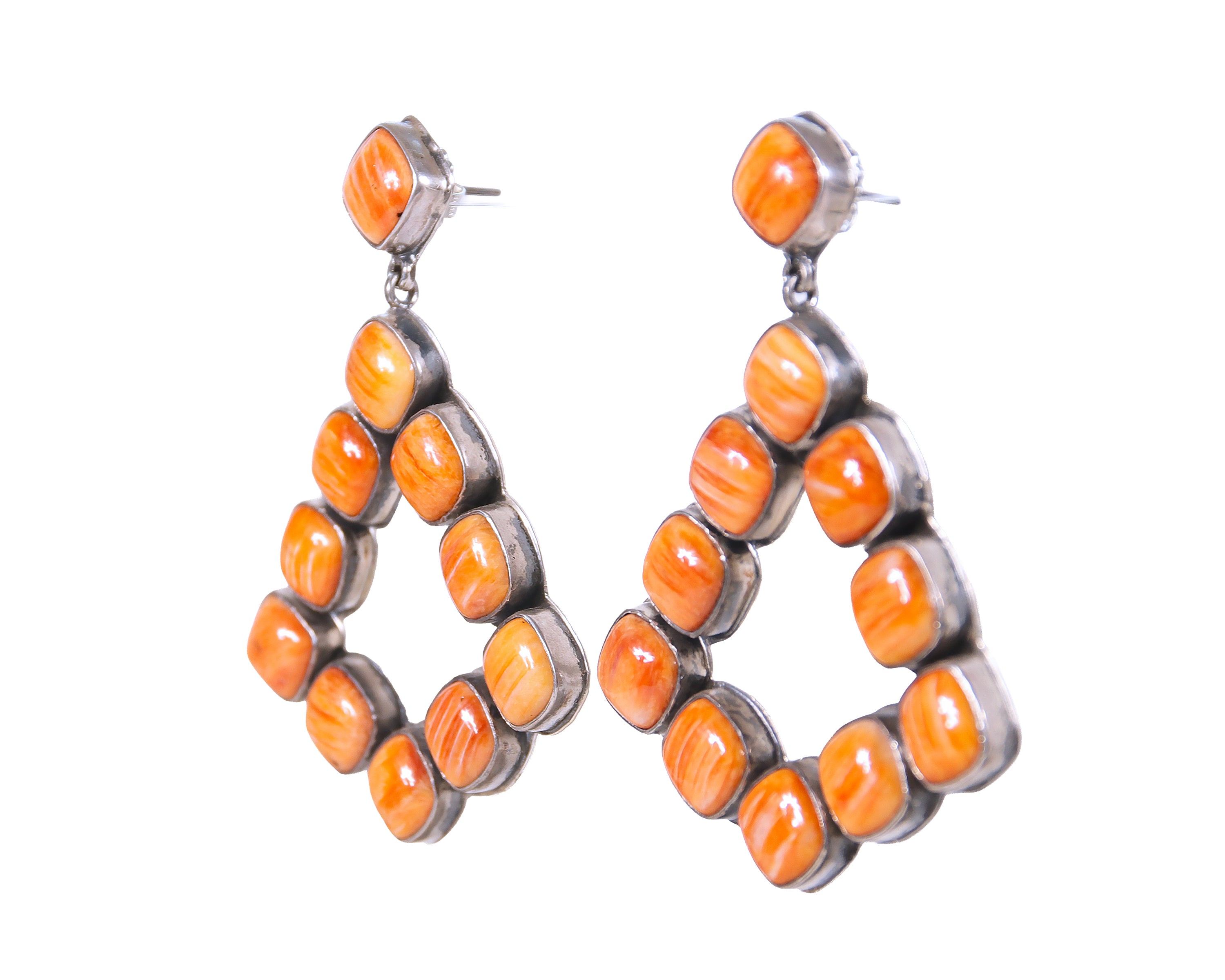 Spiny Oyster Shell 'Flamenco' Earrings