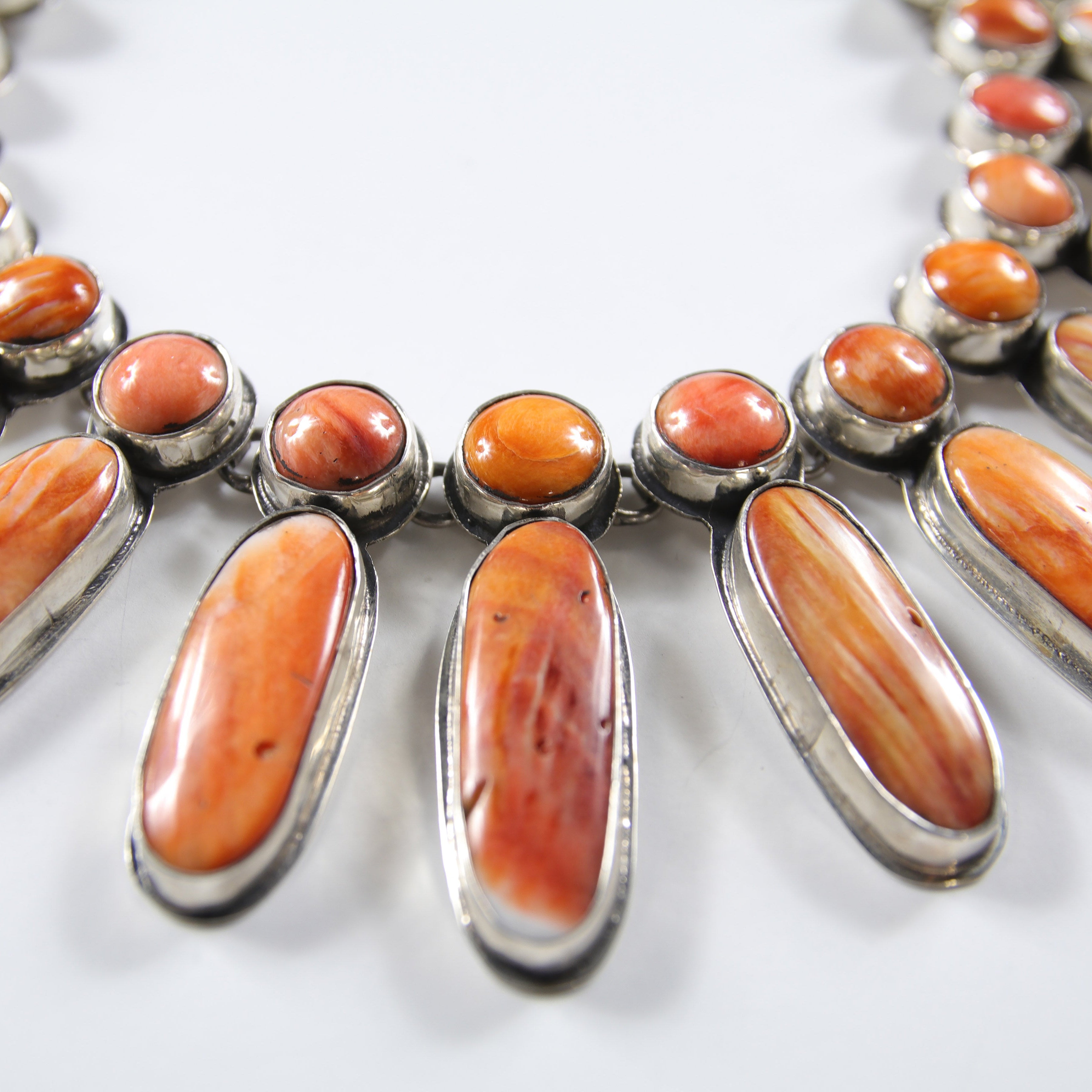 Spiny Oyster Shell Dangle Necklace