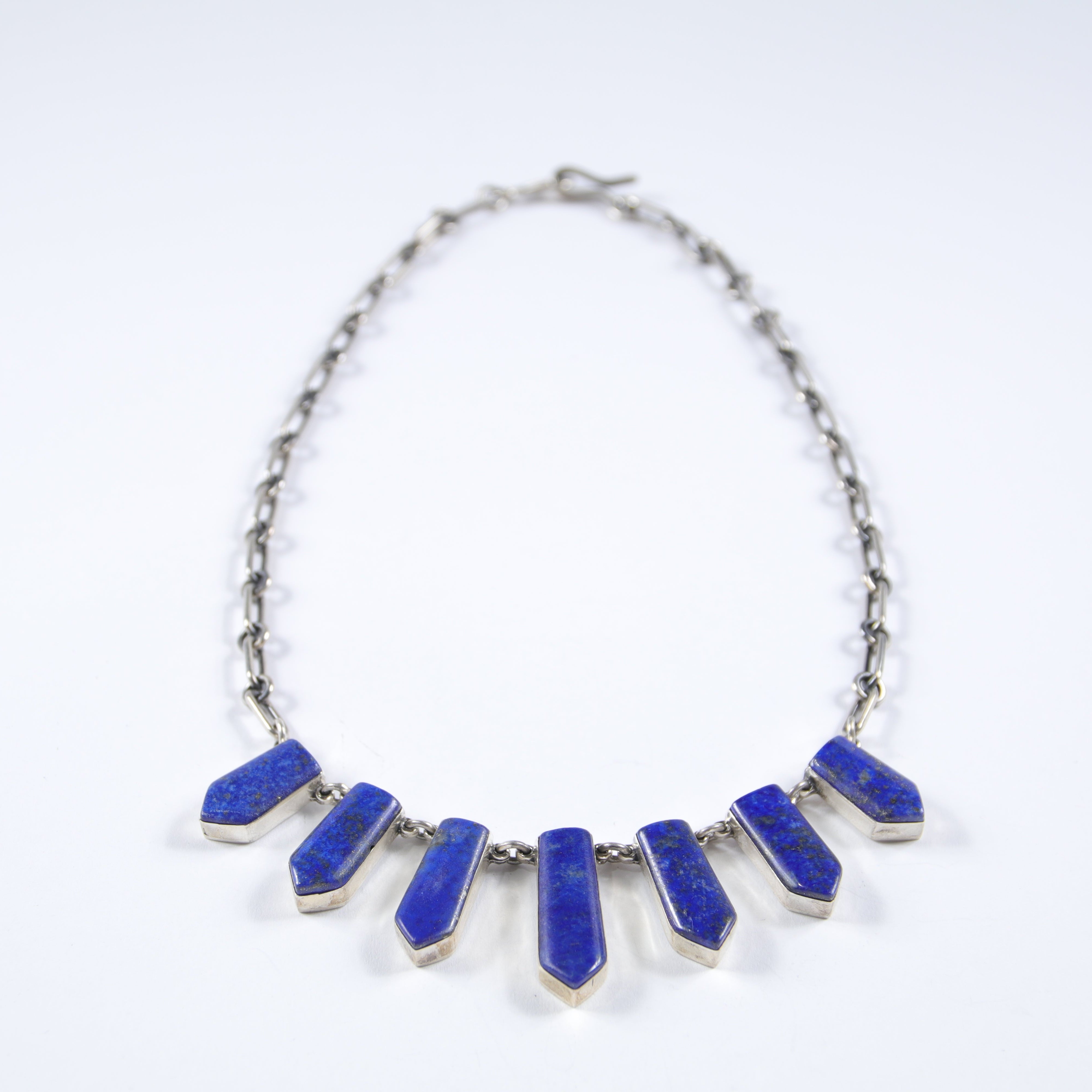 Deep Blue Lapis Lazuli 8 Arrow Necklace