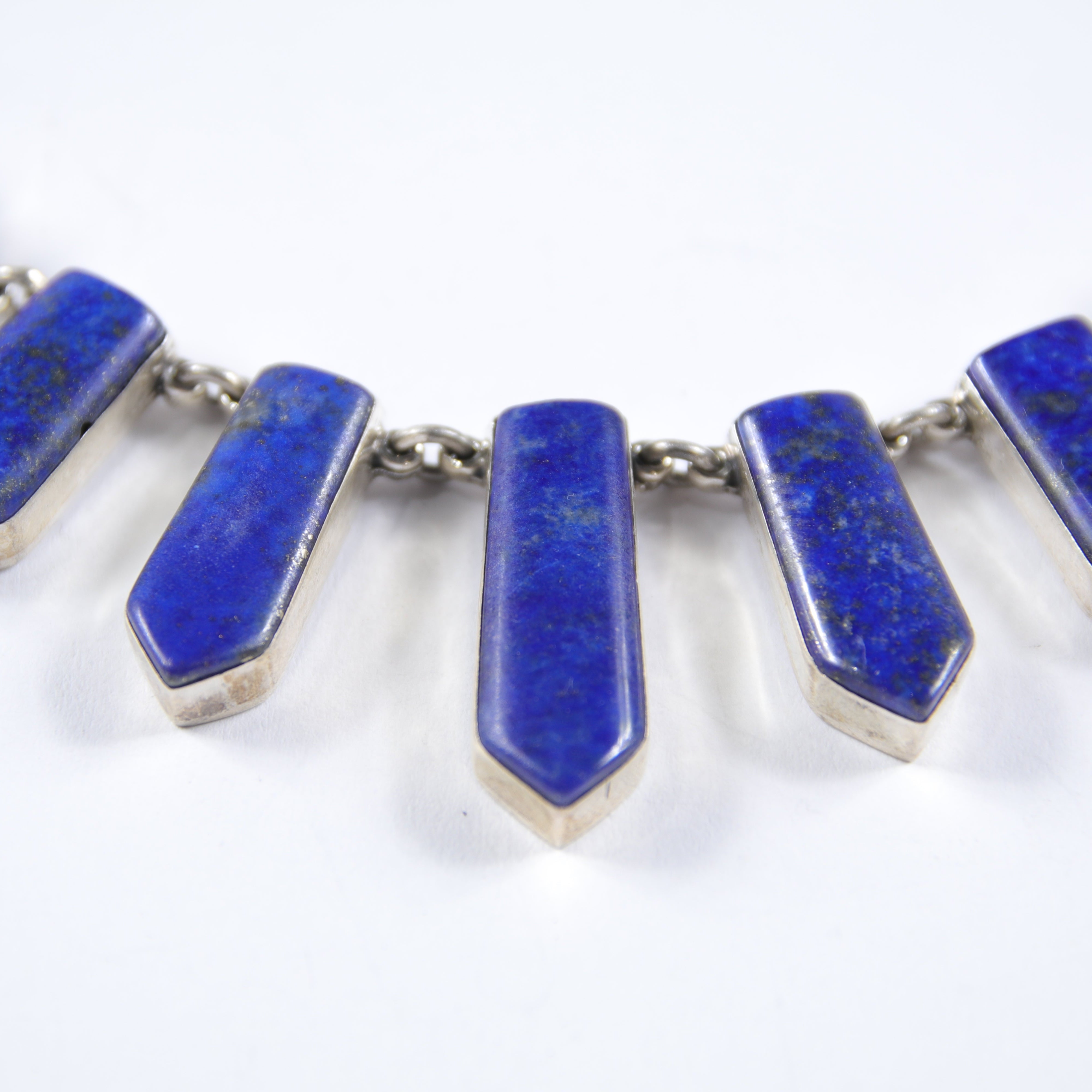 Deep Blue Lapis Lazuli 8 Arrow Necklace