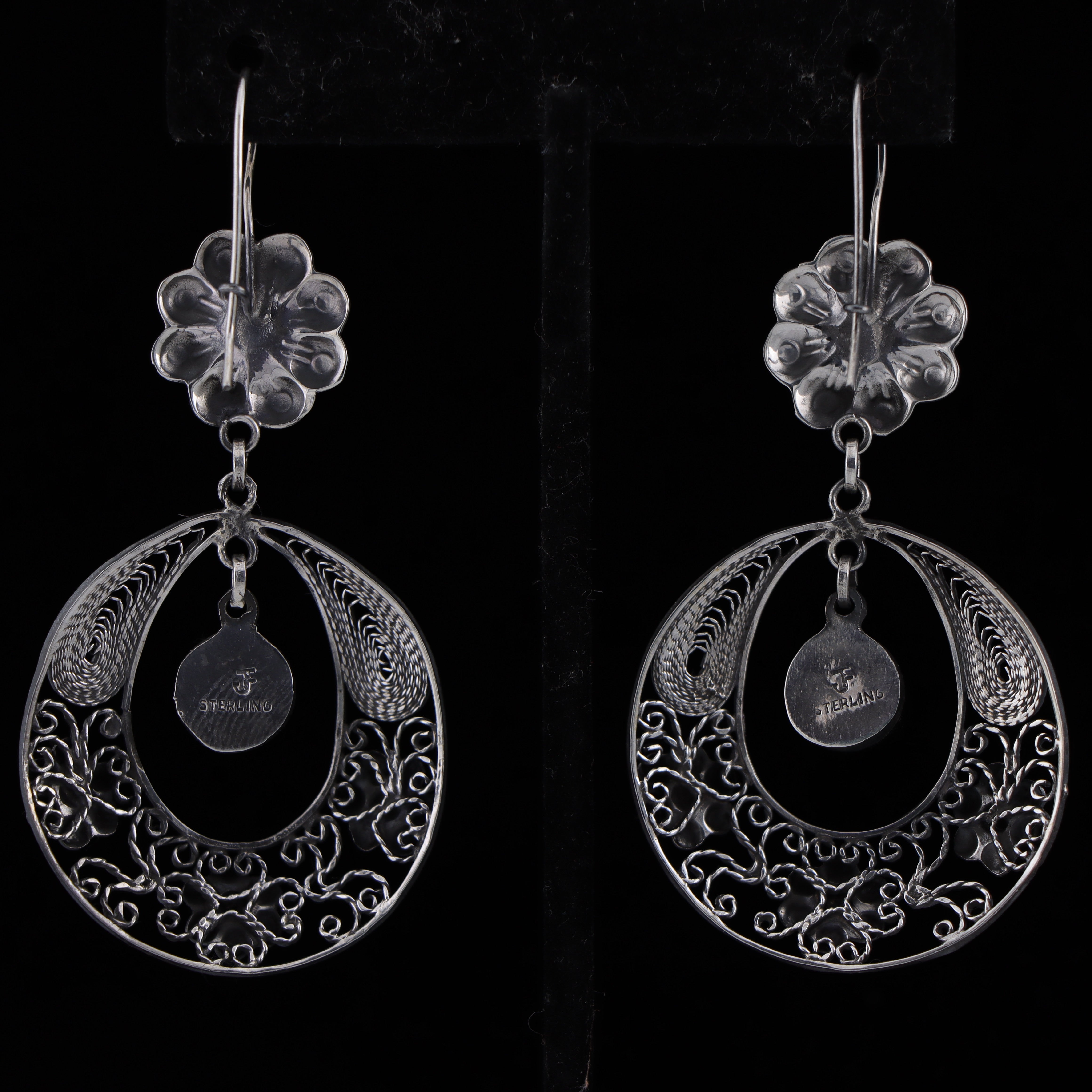 Filigree / Amethyst Earrings